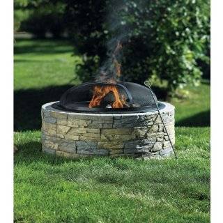 Ace Trading   Outdoor Firepits SRFP97C Stacked Stone Fire Pit 35