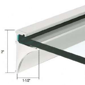  CRL Brite Anodized 18 Aluminum Shelving Extrusion for 1/4 