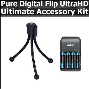Ultimate Accessory Kit For The Pure Digital Flip Video Camera UltraHD 