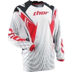  Thor Motocross Phase Jersey   2011   Large/Red Automotive