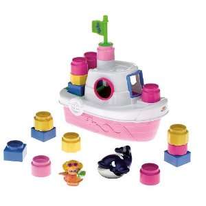   Fisher Price Little People Pink Builder Tug Boat Toys & Games