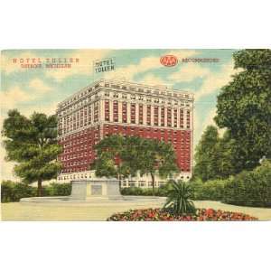   Vintage Postcard Hotel Tuller   Detroit Michigan 