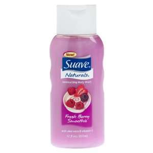 Suave Naturals Body Wash, Fresh Berry Smoothie, 12 Ounces
