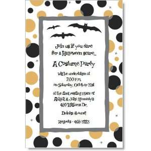  Go Batty Halloween Invitations
