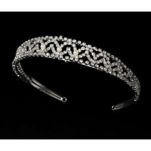  Silver White Pearl Bridal Headband HP 7105 Beauty