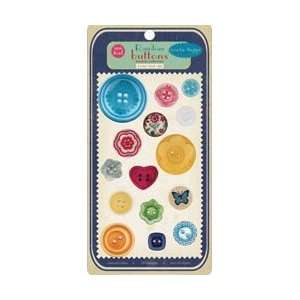   Random Flea Market Buttons 14/Pkg;3 Items/Order Arts, Crafts & Sewing