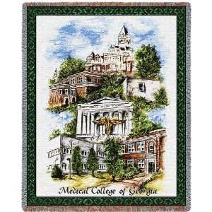  Medical College of Georgia Collage Jacquard Woven Throw 