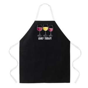  Attitude Apron Group Therapy Apron, Black, One Size Fits 