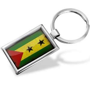  Keychain Sao Tome and Principe Flag   Hand Made, Key 