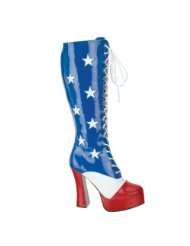 Inch Sexy Knee High Boot American Flag Theatre Costumes Wonder Woman 