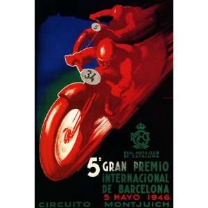  MOTORCYCLE RACE BIKE GRAND PREMIO INTERNATIONAL DE BARCELONA 