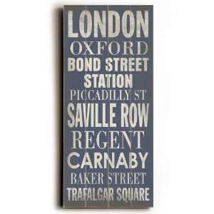  London Transit Sign Wall Plaque