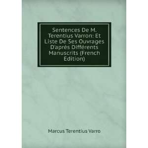   ©rents Manuscrits (French Edition) Marcus Terentius Varro Books