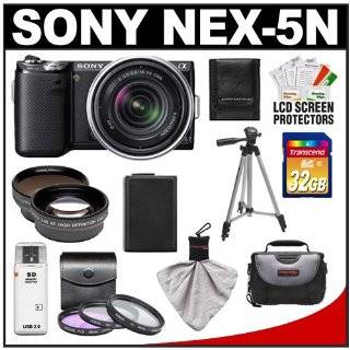   Sony E 55 210mm F4.5 6.3 Lens for Sony NEX Cameras, 16GB Card, Spare