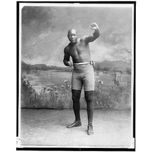  Jack Johnson,Fists in fighting stance,1928
