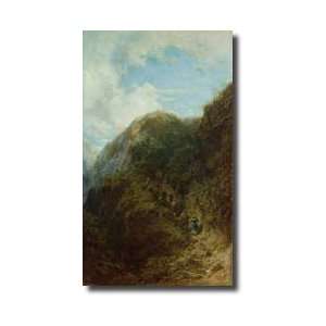 Tourists In The Mountain Giclee Print 