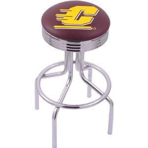  Central Michigan University Steel Stool with 2.5 Ribbed 