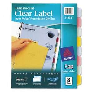  Avery® Index Maker® Clear Label Punched Translucent 