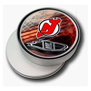 NEW JERSEY DEVILS COASTERS AND TIN SET **  Sports 