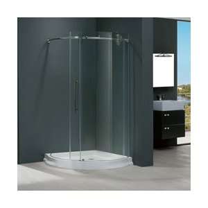 VG6031CHCL40WR Frameless Round 40 x 40 Clear Glass Shower Enclosure 