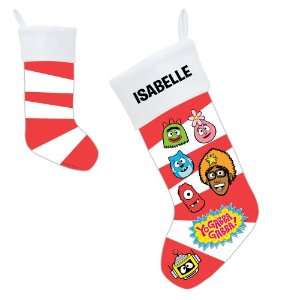 Yo Gabba Gabba Candy Cane Faces Stocking 