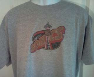 Seattle SONICS 1990s Throwback Logo T Shirt Large  