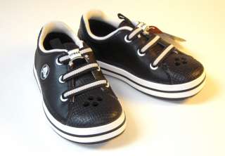 Crocs Crocband Sneak Kids Black Sneaker All Size C4 ~J3  
