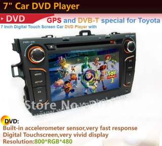 Din HD Car Monitor GPS Video Radio Navigation DVD Player for 