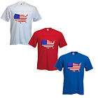   United States Landmass Flag Tshirt Handmade Team Slogans Clothing