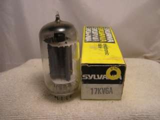 Vintage SYLVANIA Electronic Vacuum Tube 17KV6A NOS  