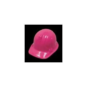  Hot Pink Plastic Construction Hats (12 Pack) Health 
