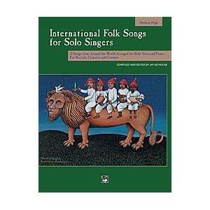    International Folk Songs for Solo Singers Musical Instruments