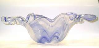   ART GLASS BOWL,vase,Italy Italian Italia NEW CENTER PIECE  