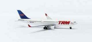 HERPA TAM AIRLINE AIRBUS A330 200 DIECAST PLANE  