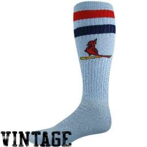   Louis Cardinals Light Blue Vintage Logo Tube Socks