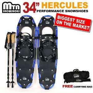   Snowshoes with BLACK Nordic Walking Pole Free Bag