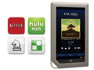 Netflix, Hulu Plus, Pandora® internet radio, Chess, Crossword, Sudoku 