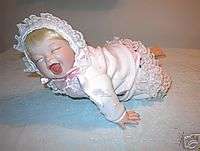 Porcelain Baby Girl Doll Giggles and laughs ADORABLE  
