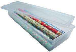 Gift Wrapping Paper Storage Box Clear Box WPB 10 【2pk】  