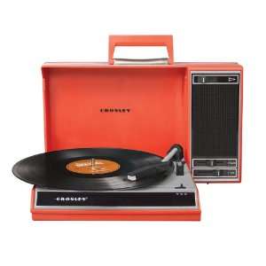  Spinnerette Portable Turntable  Red Electronics