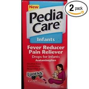  Pediacare Infants Fever Reducer Pain Reliever Grape Drops 
