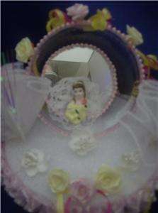 Disneys Belle. Birthday Cake Top/Topper/ New mirrored  