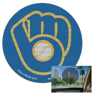    Milwaukee Brewers 8 Round Perforated Window Decal Automotive