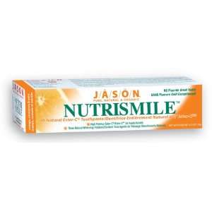 JASON Natural Cosmetics NutriSmile Toothpaste, Orange, Cinnamon & Mint 
