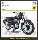 1952 AJS 500cc Model 18S MOTORCYCLE Picture ATLAS CARD