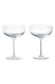 kate spade new york darling point champagne saucers (set of 2 