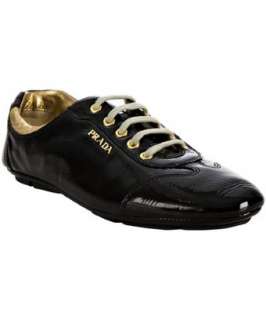 Prada Sport black patent leather sneakers  