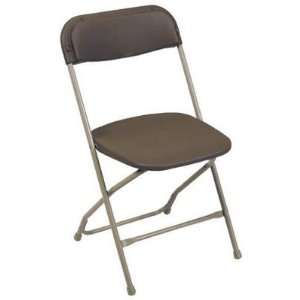 Pre Sales 2190 Brown Plastic Dining Folding Chair (Pack of 10)  