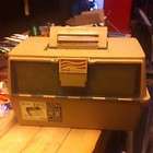Vintage Tackle Box OLD PAL WOODSTREAM 3 Trays 2 Pull Out Drawers