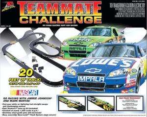 Teammate Challenge HO Scale Electric Slot Car Set  